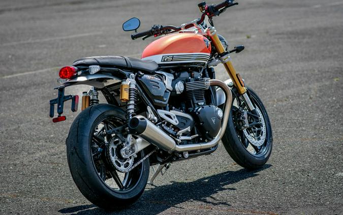 2025 Triumph Speed Twin 1200 RS Baja OrangeSapphire Black