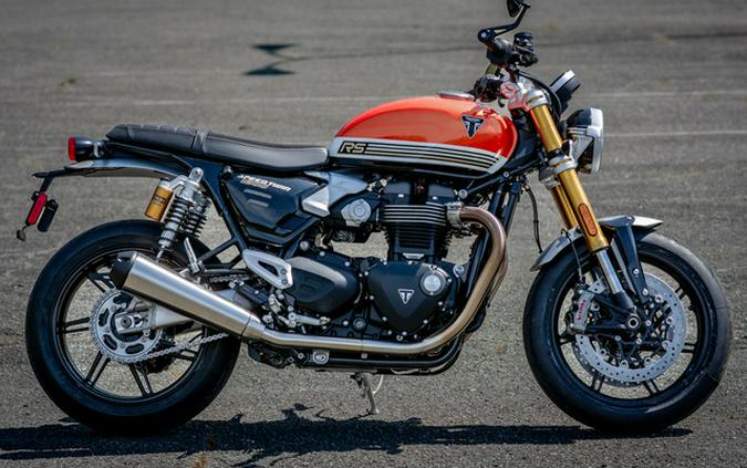 2025 Triumph Speed Twin 1200 RS Baja OrangeSapphire Black