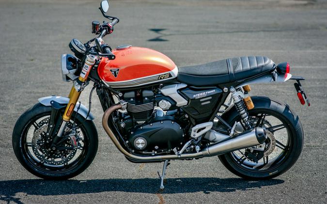 2025 Triumph Speed Twin 1200 RS Baja OrangeSapphire Black