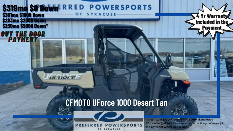 2024 CFMOTO UForce 1000 Desert Tan