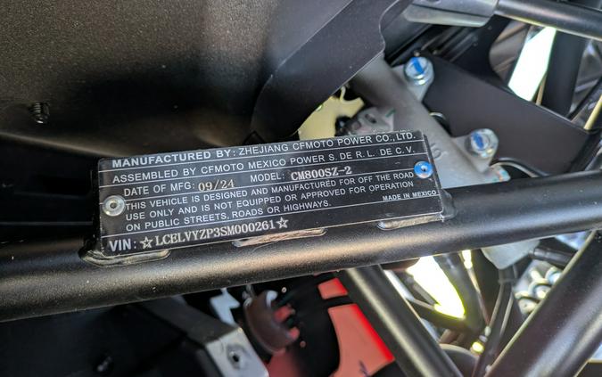 2025 CFMOTO ZForce 800 Trail