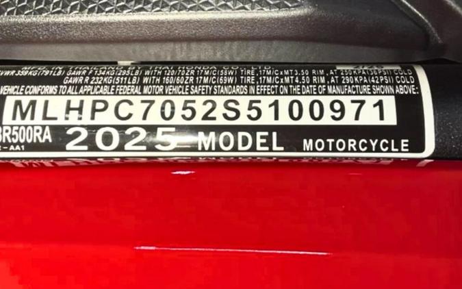 2025 Honda CBR500RA (ABS)