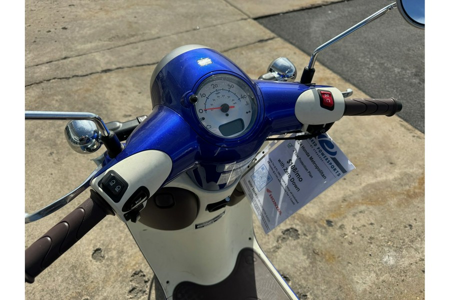 2024 Honda Metropolitan Blue Metallic