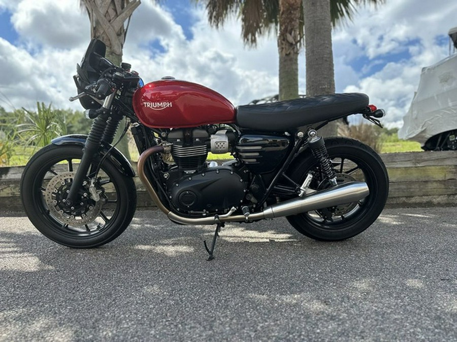 2021 Triumph Street Twin 900 Korosi Red Cobalt Blue