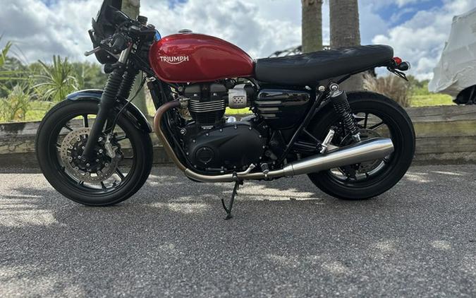 2021 Triumph Street Twin 900 Korosi Red Cobalt Blue