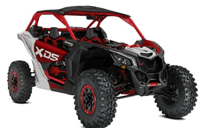 2025 Can-Am® Maverick X3 X DS Turbo RR With Smart-Shox Fiery Red & Hyper Silver