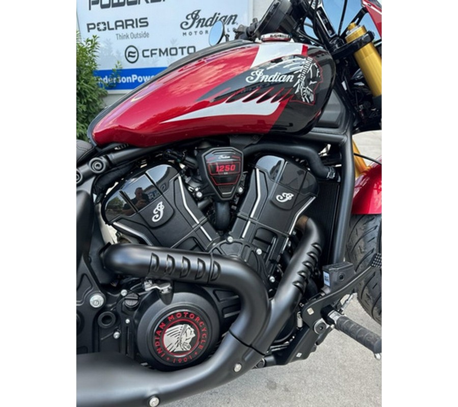 2025 Indian 101 Scout Sunset Red Metallic With Graphics