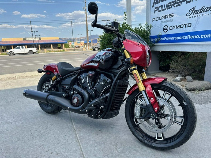 2025 Indian 101 Scout Sunset Red Metallic With Graphics