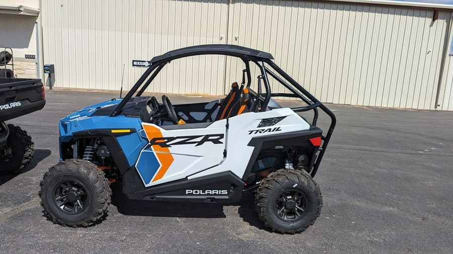 New 2024 POLARIS RZR TRAIL S ULTIMATE STORM BLUE AND WHITE LIGHTNING