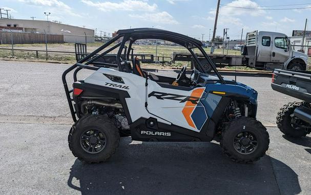 New 2024 POLARIS RZR TRAIL S ULTIMATE STORM BLUE AND WHITE LIGHTNING