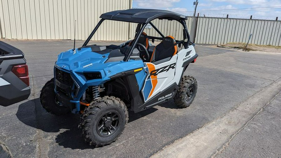 New 2024 POLARIS RZR TRAIL S ULTIMATE STORM BLUE AND WHITE LIGHTNING