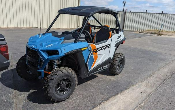 New 2024 POLARIS RZR TRAIL S ULTIMATE STORM BLUE AND WHITE LIGHTNING