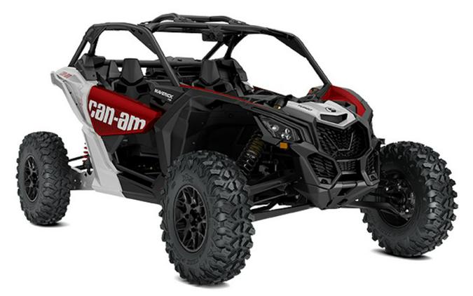 2025 Can-Am® Maverick X3 RS Turbo Fiery Red & Hyper Silver