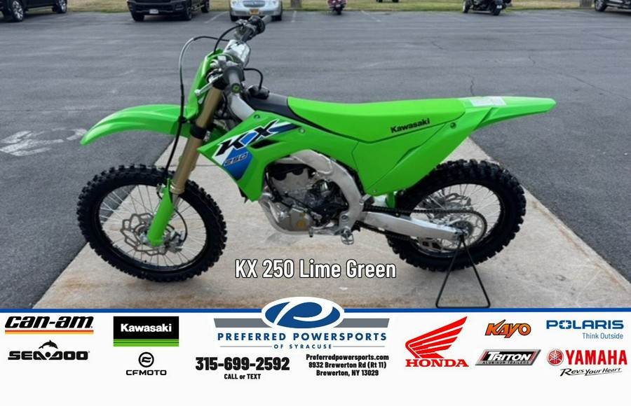2026 Kawasaki KX 250 Lime Green