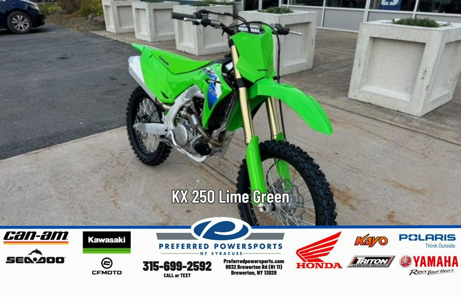 2026 Kawasaki KX 250 Lime Green