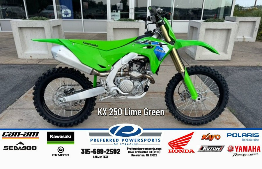 2026 Kawasaki KX 250 Lime Green