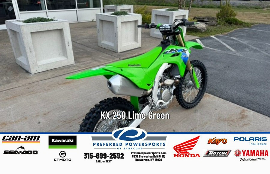 2026 Kawasaki KX 250 Lime Green