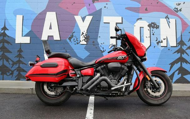 2015 Yamaha V Star 1300 Deluxe Rapid Red
