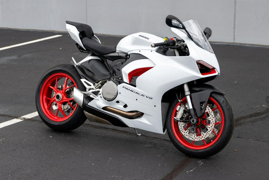 2023 Ducati Panigale V2 White Rosso Livery