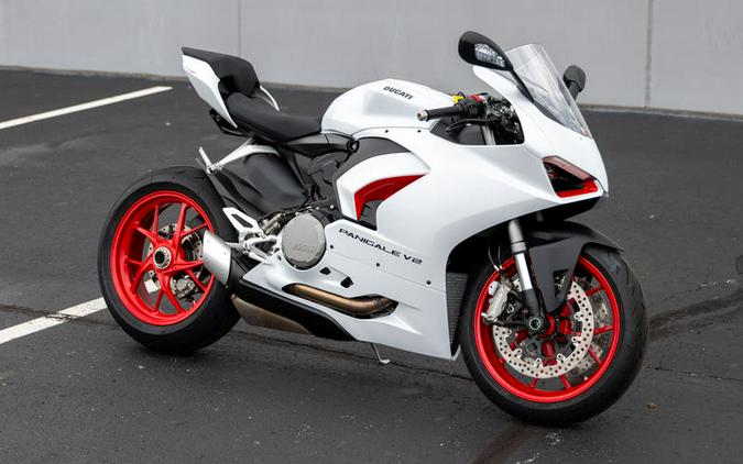 2023 Ducati Panigale V2 White Rosso Livery