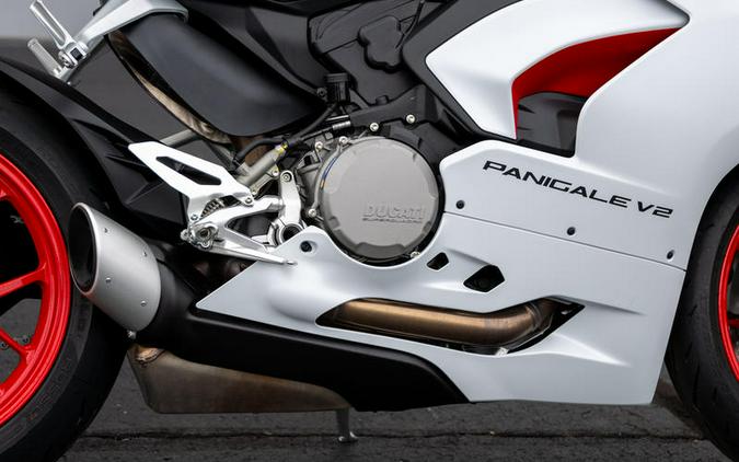 2023 Ducati Panigale V2 White Rosso Livery