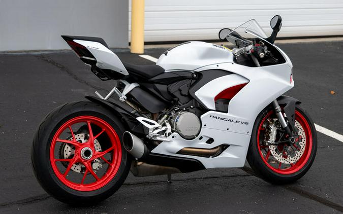 2023 Ducati Panigale V2 White Rosso Livery