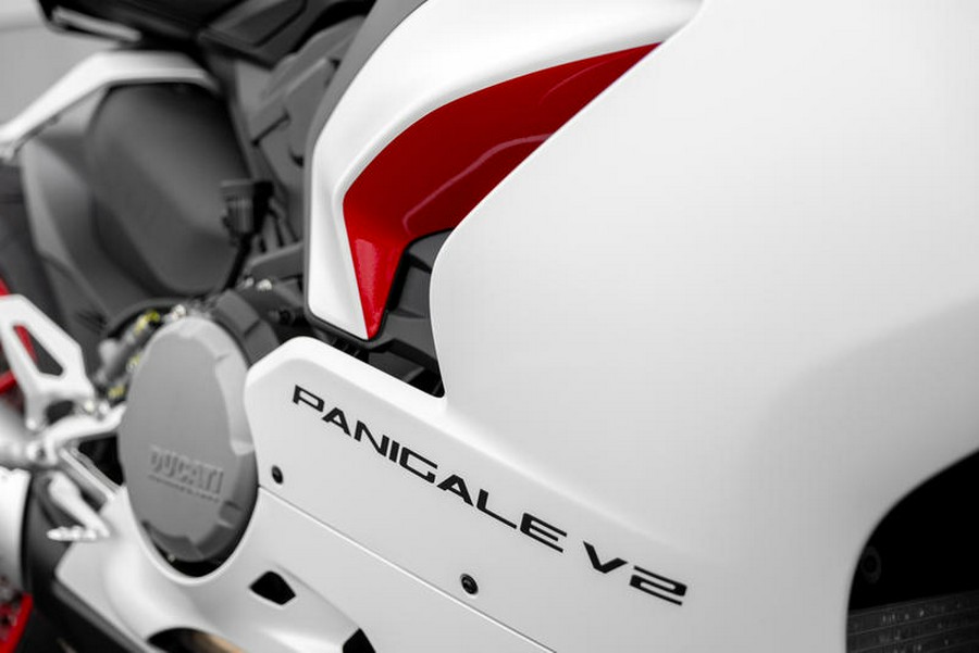 2023 Ducati Panigale V2 White Rosso Livery