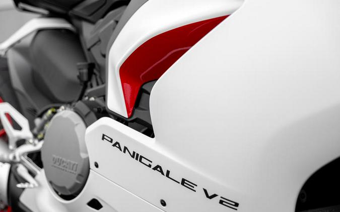 2023 Ducati Panigale V2 White Rosso Livery