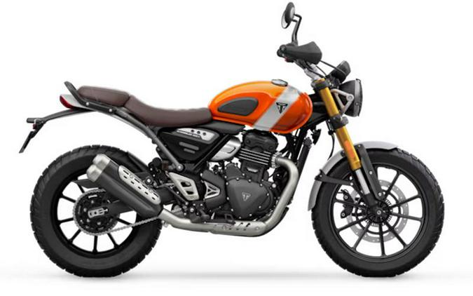 2026 Triumph Scrambler 400 X Baja Orange/Aluminium