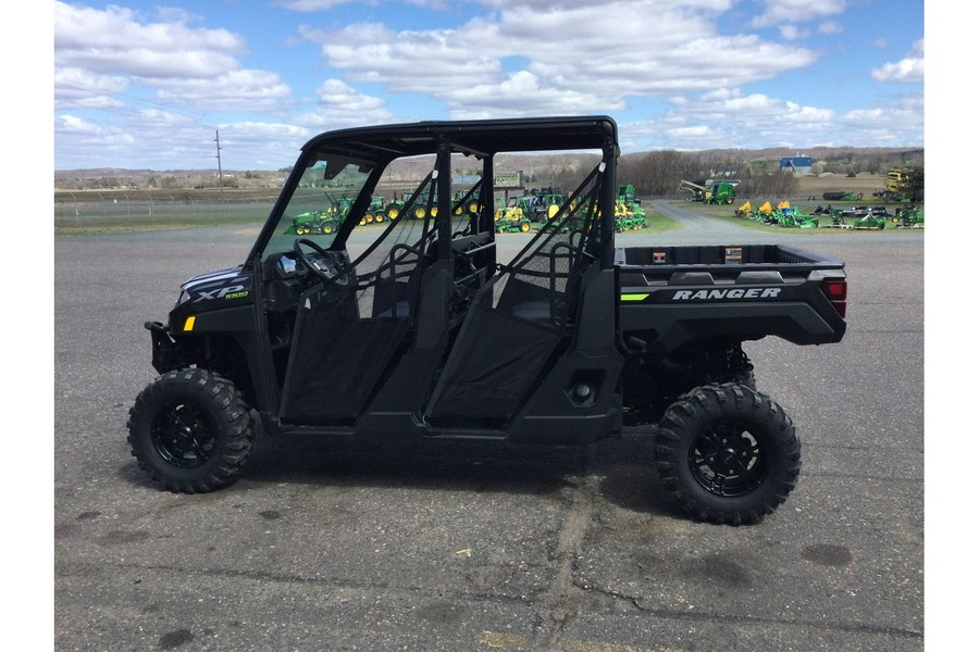 2023 Polaris Industries Ranger Crew XP 1000 Premium Super Graphite with Lifted Lime Accents