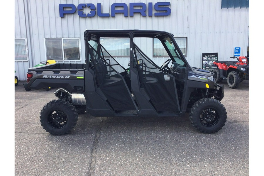 2023 Polaris Industries Ranger Crew XP 1000 Premium Super Graphite with Lifted Lime Accents