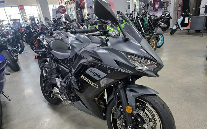 2024 Kawasaki Ninja 650 Metallic Matte Dark GrayMetallic Spark