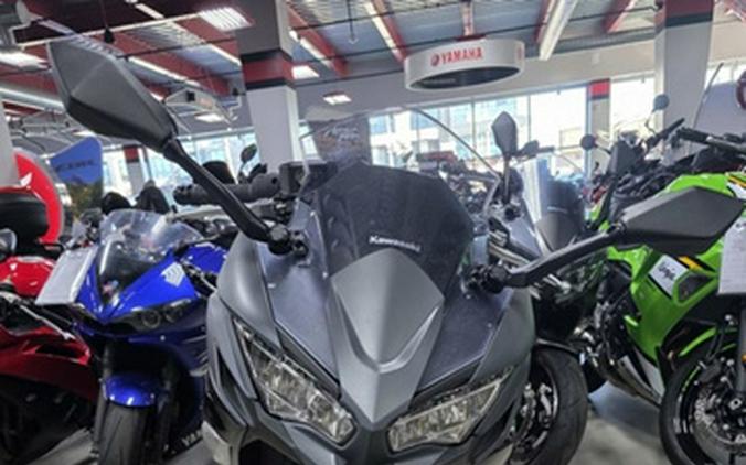2024 Kawasaki Ninja 650 Metallic Matte Dark GrayMetallic Spark