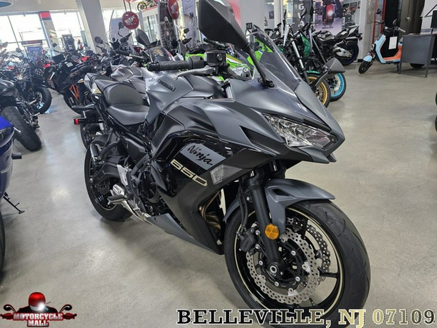 2024 Kawasaki Ninja 650 Metallic Matte Dark GrayMetallic Spark