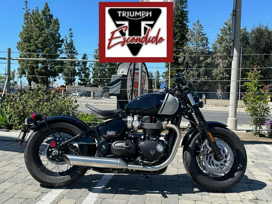 2024 Triumph Bonneville Bobber Jet Black/Ash Gray