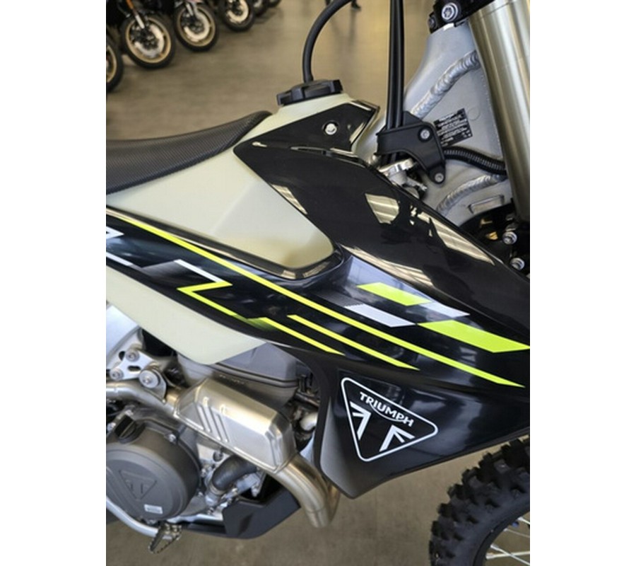 2026 Triumph TF 250-E Jet BlackPure White