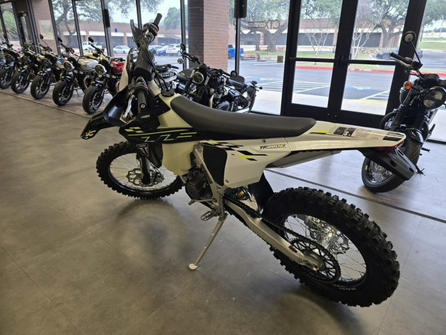 2026 Triumph TF 250-E Jet BlackPure White