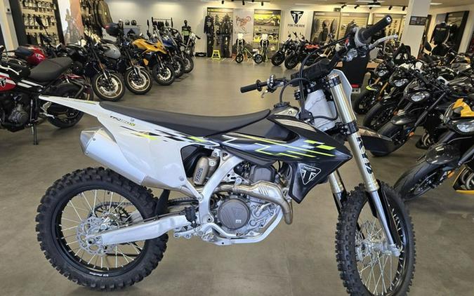 2026 Triumph TF 450-X Jet BlackPure White