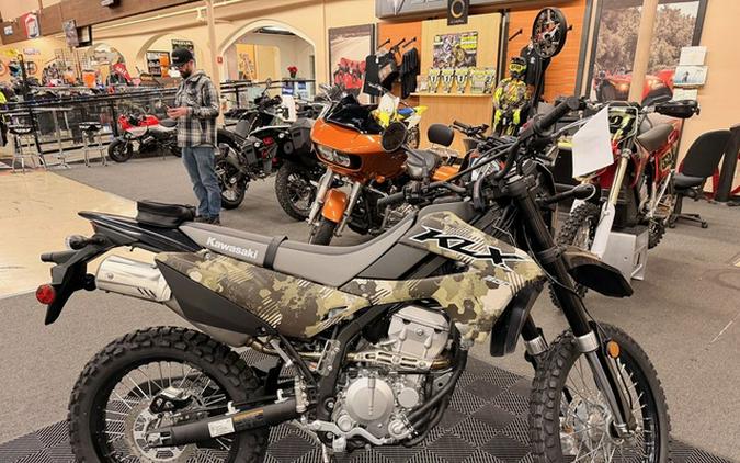 2026 Kawasaki KLX300 Cypher Camo Beige