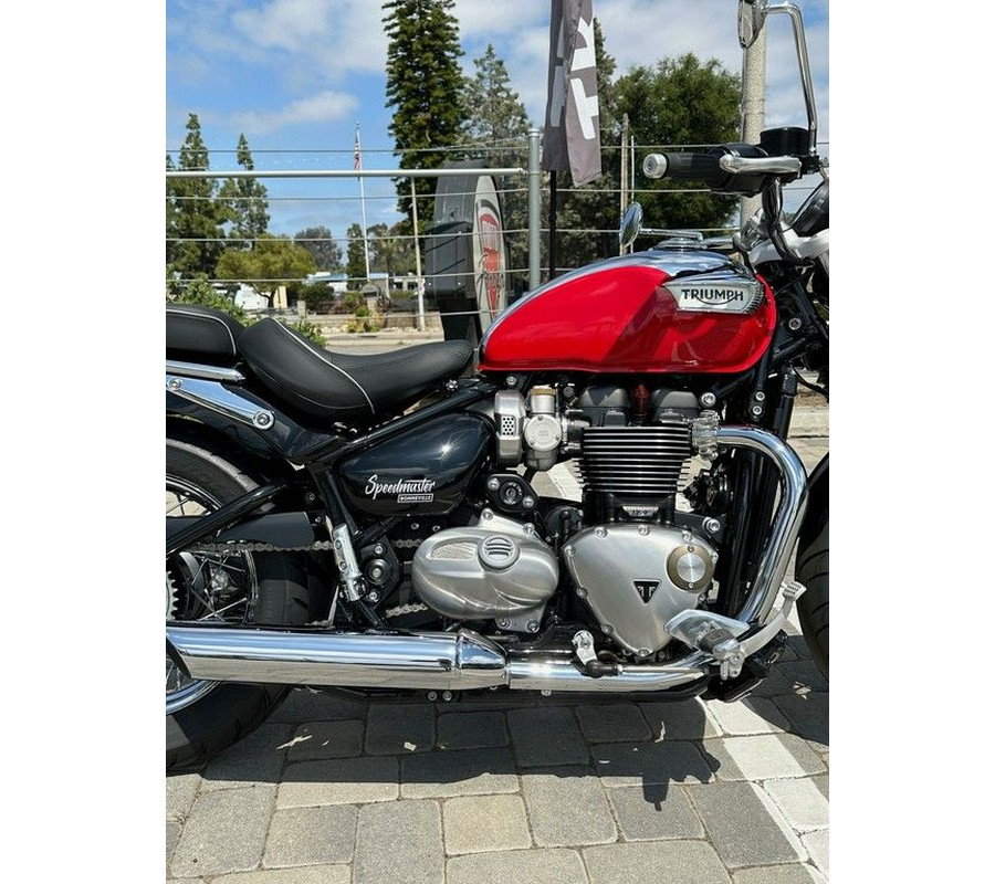 2023 Triumph Bonneville Speedmaster Chrome Edition Diablo Red