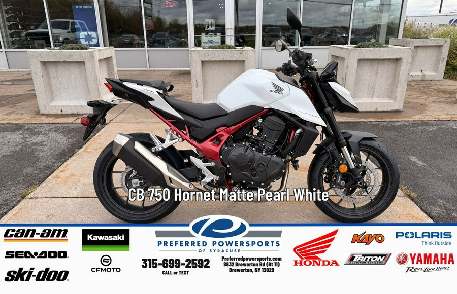2025 Honda CB 750 Hornet Matte Pearl White