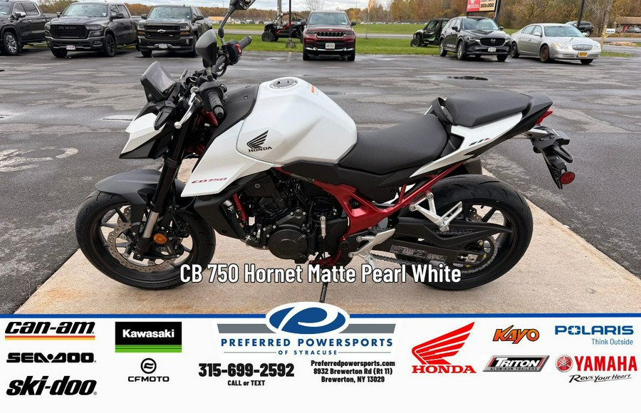 2025 Honda CB 750 Hornet Matte Pearl White
