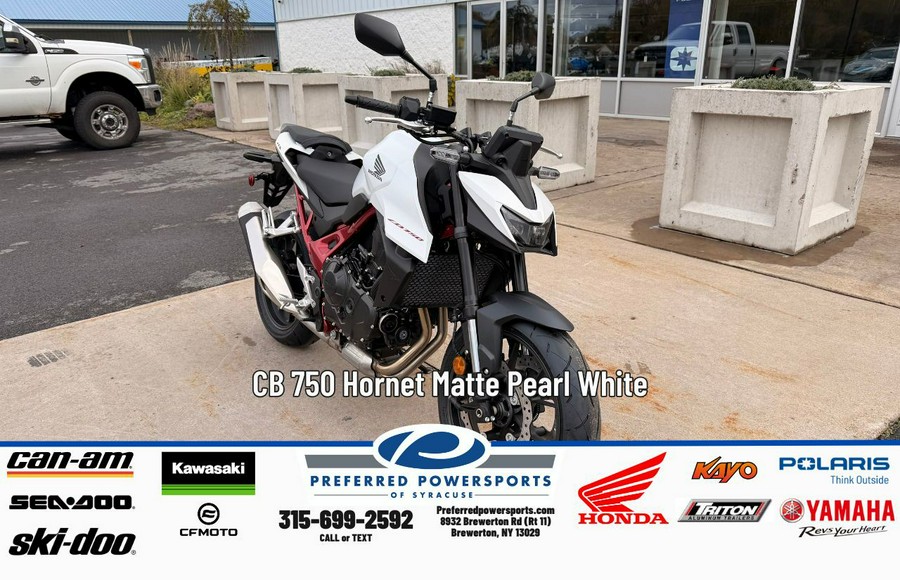 2025 Honda CB 750 Hornet Matte Pearl White
