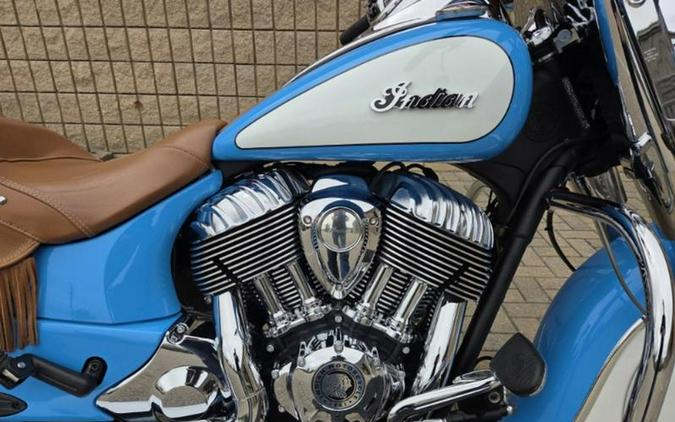 2018 Indian Motorcycle® Chief® Vintage ABS Sky Blue over Pearl White