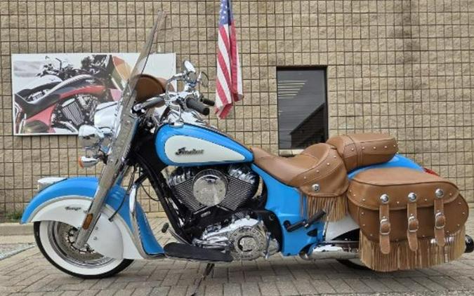 2018 Indian Motorcycle® Chief® Vintage ABS Sky Blue over Pearl White