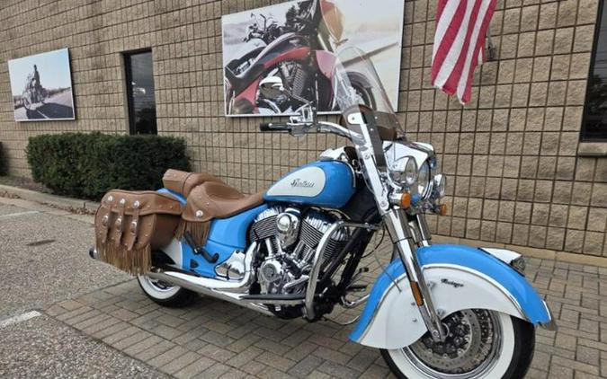 2018 Indian Motorcycle® Chief® Vintage ABS Sky Blue over Pearl White
