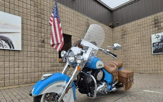 2018 Indian Motorcycle® Chief® Vintage ABS Sky Blue over Pearl White