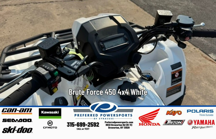 2025 Kawasaki Brute Force 450 4x4 White