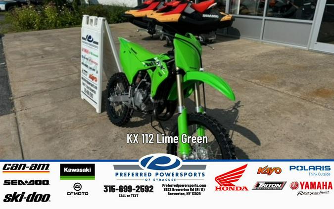 2025 Kawasaki KX 112 Lime Green