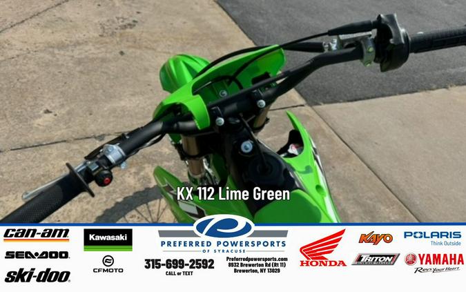 2025 Kawasaki KX 112 Lime Green